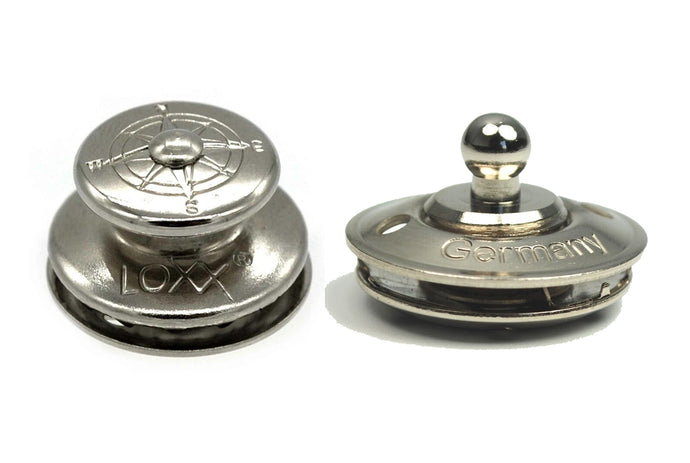 Loxx Fastener - Compass - Nickel (Note - Key for Installation  Sold Separately)