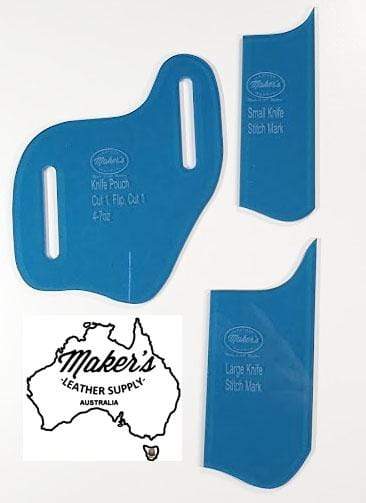Belt slide pocket knife sheath (pouch) template Template Makersleathersupplyaustralia 