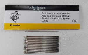 Handstitching Needles - John James Saddlers Harness Needles