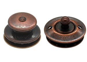Loxx Fastener - Plain  - Old Copper (Note - Key for Installation  Sold Separately)