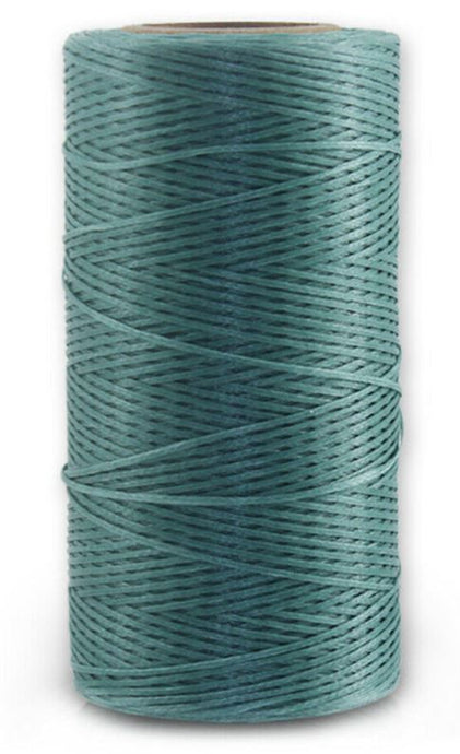 Superior Hand Sewing Thread, Pale Green/Teale- Waxed, Braided Polyester 260mtr