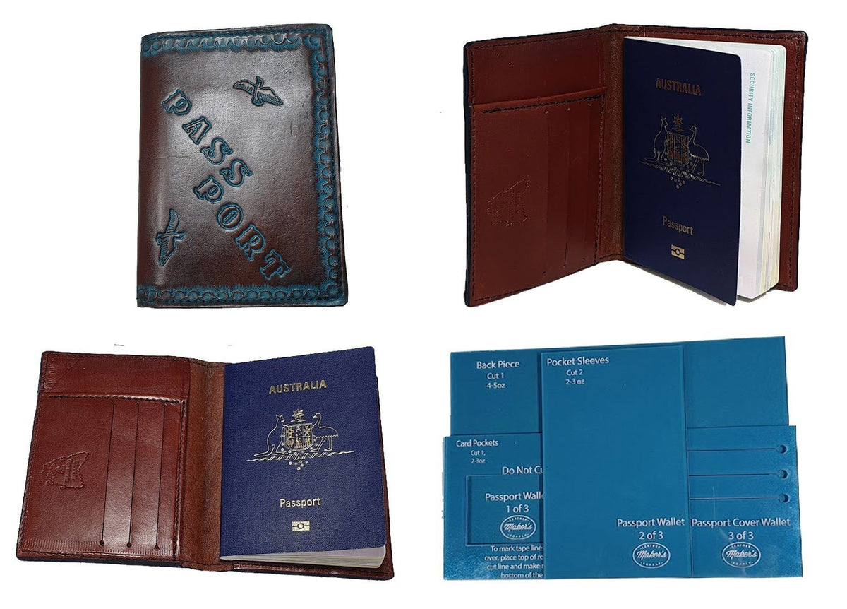Passport Wallet Template Set Maker #39 s Leather Supply Australia