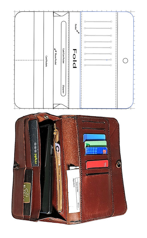 Phone/Wallet Clutch Template Set