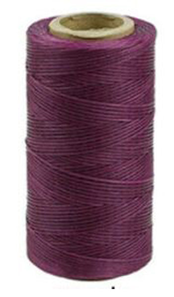 Superior Hand Sewing Thread,  Purple- Waxed, Braided Polyester 260mtr