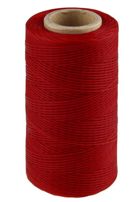 Superior Hand Sewing Thread,  Red- Waxed, Braided Polyester 260mtr