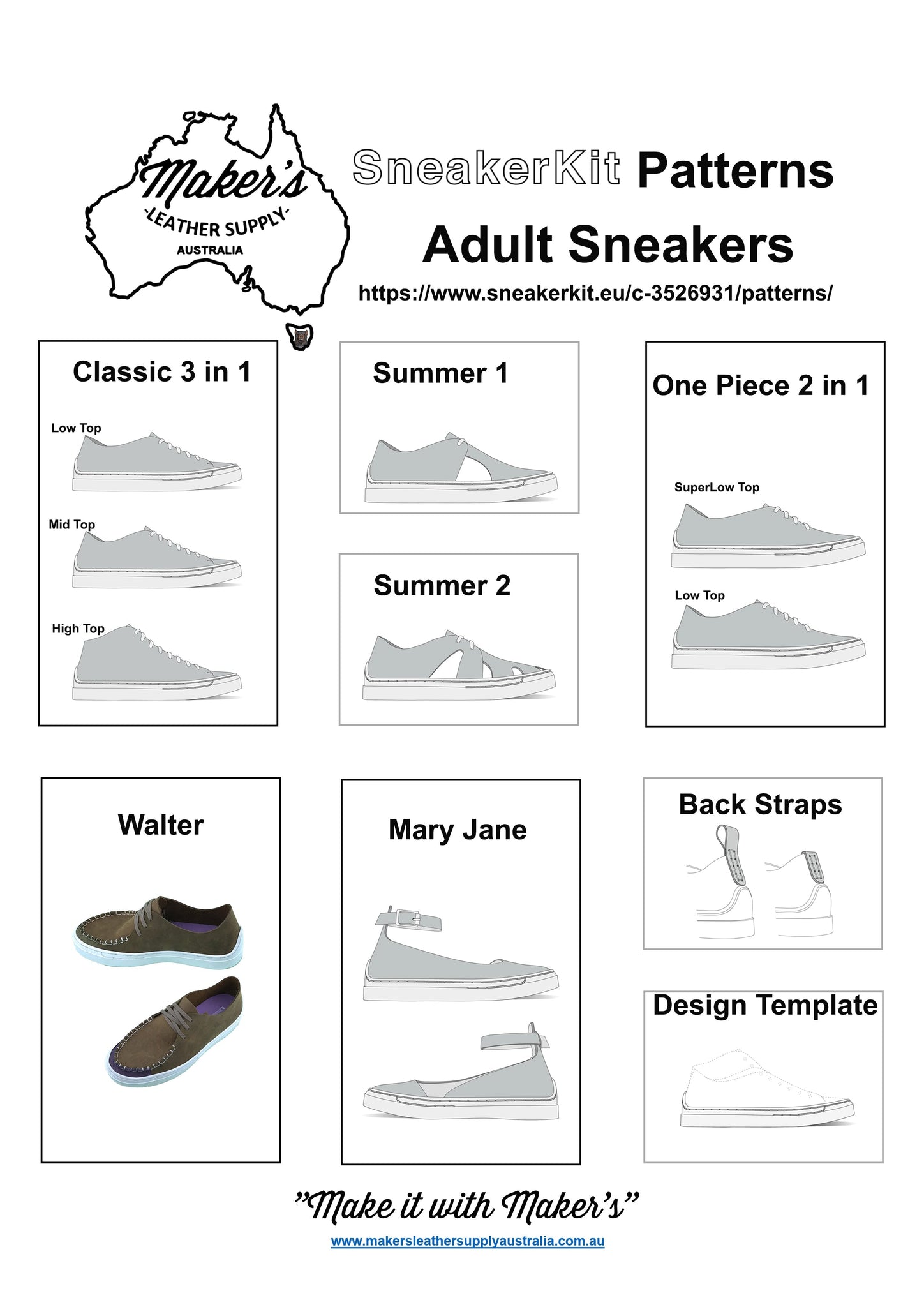 Sneaker / Shoe Kit, Size 42 – Maker's Leather Supply