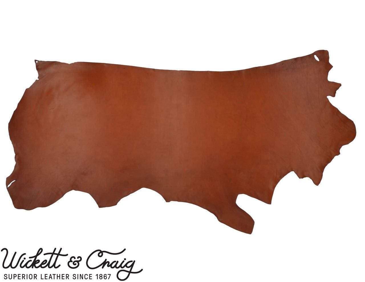 Wickett & Craig, English Bridle Leather side, Chestnut Leather Side Makersleathersupplyaustralia 2-3oz or 0.8-1.2mm 