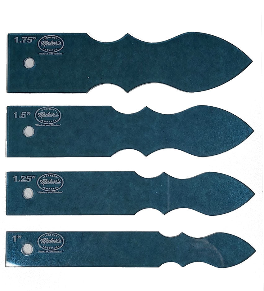 Just Arrived Western Strap End Template Set