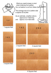 Wickett & Craig Russet Tooling  by the square foot.